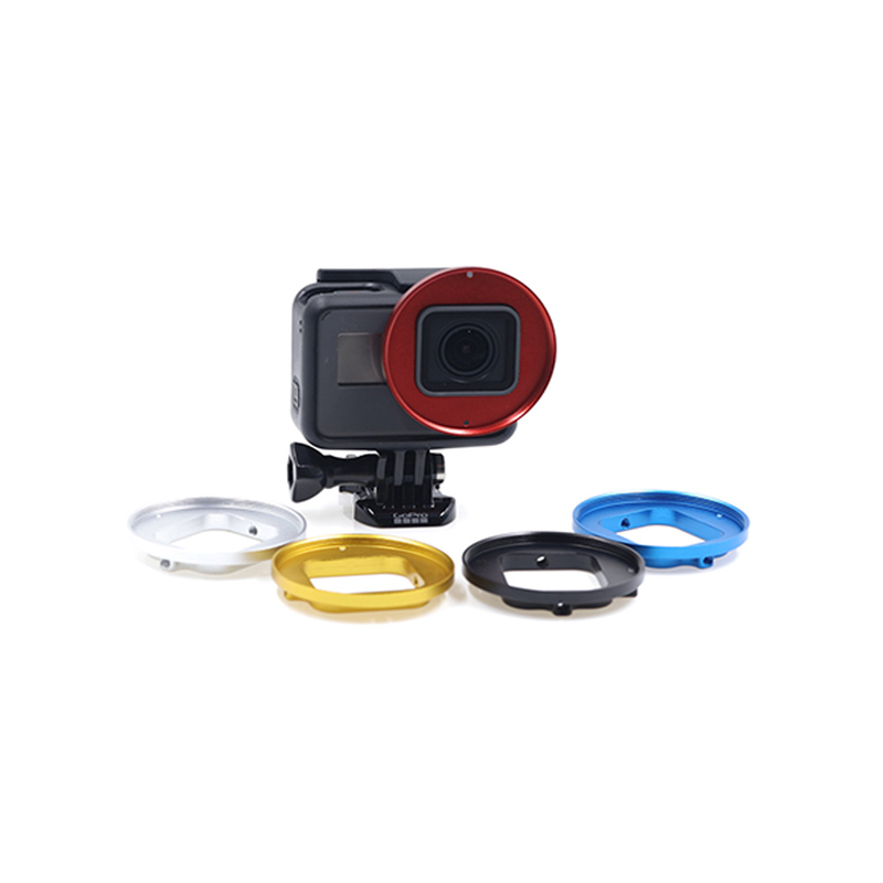 Camera Diving Filter Adapter Mount 52mm UV Polarized Filter Adapter For GoPro Hero Camcorders Accessories